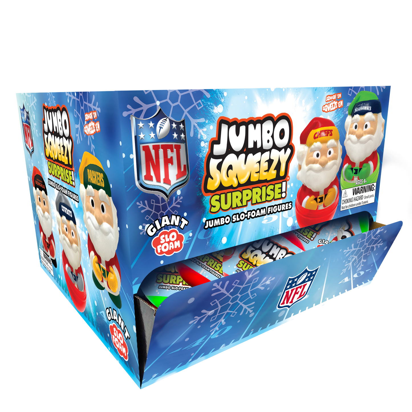 NFL Santa Squeezy Surprise! Giant Capsule