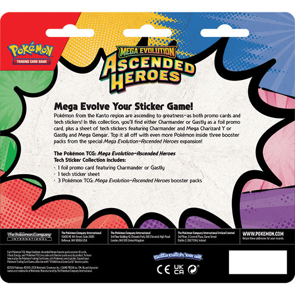 Pokemon: Mega Evolution - Ascended Heroes Tech Sticker Collection - Charmander