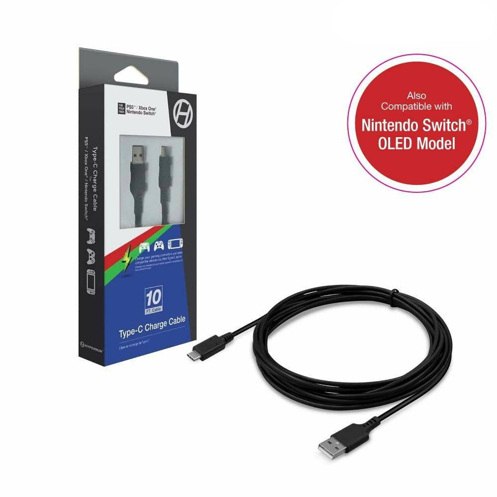 Type-C Charge Cable Compatible With PS5 / Xbox Series X® / Nintendo Switch® (Hyperkin)