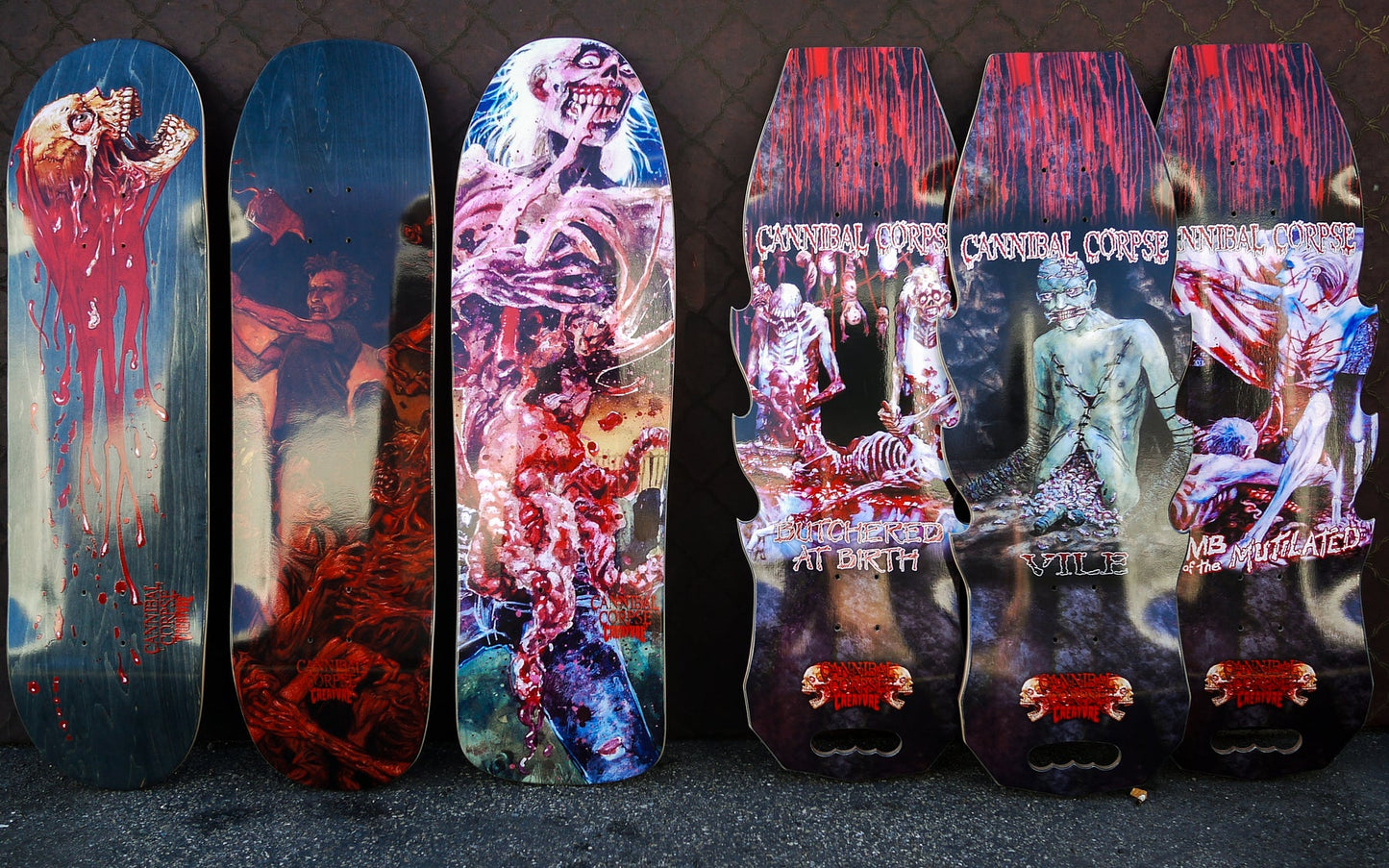 Creature x Cannibal Corpse "Skull and Blood" 8.53" Complete Skateboard