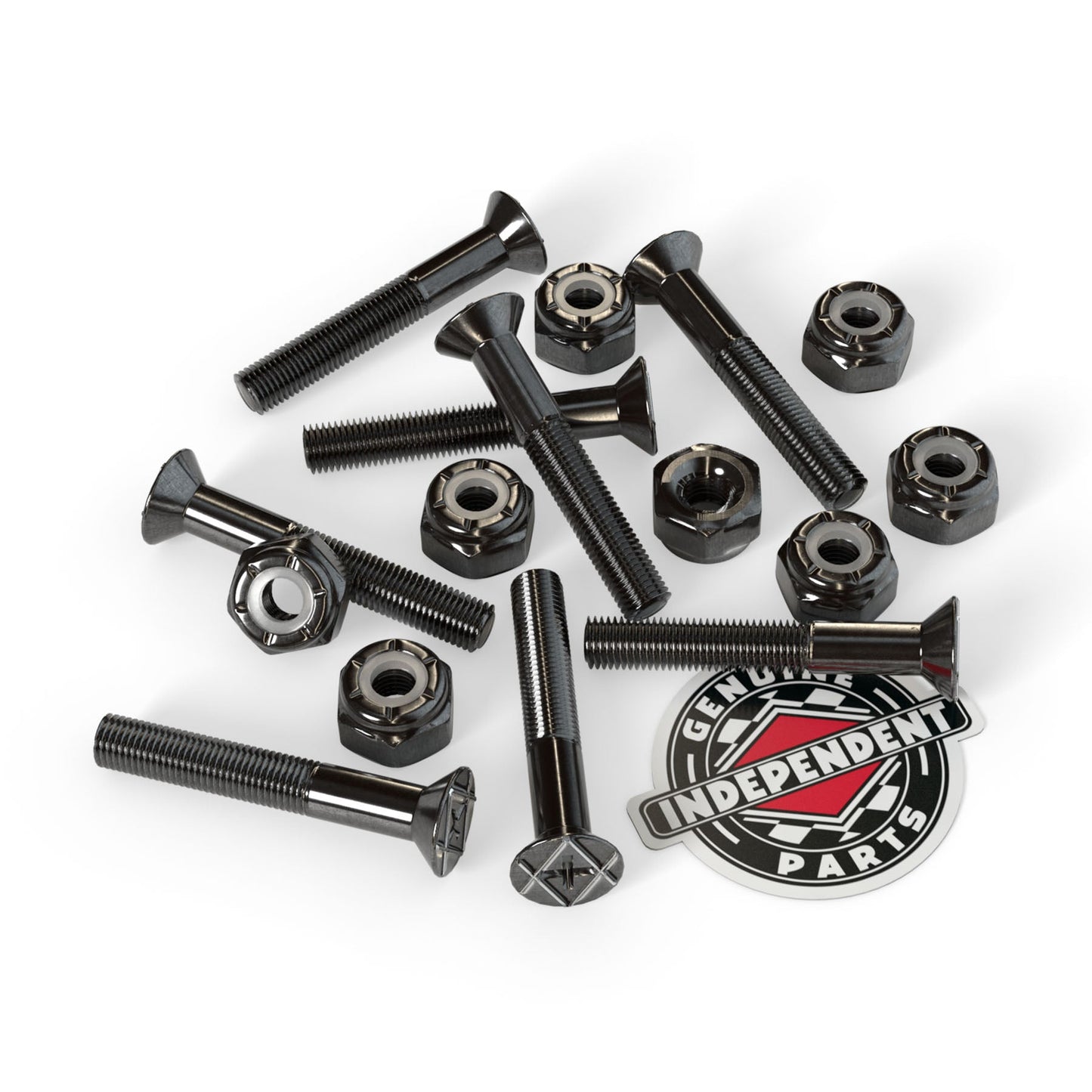 Independent Truck Co. Genuine Parts 1.25" Black Skateboard Mounting Hardware