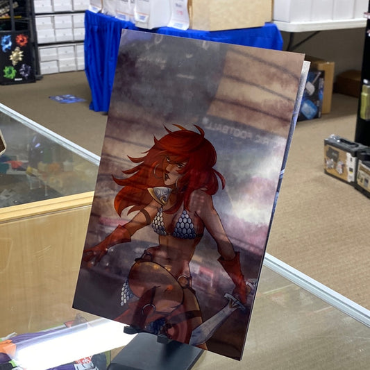 Invincible Red Sonja 1 Metal Cover Variant NM Virgin Jade Hope