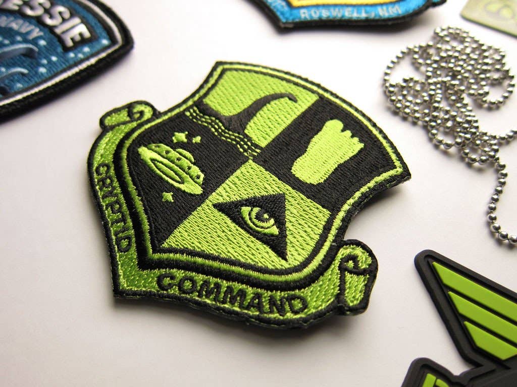 Cryptid Command Embroidered Patch: Iron-on