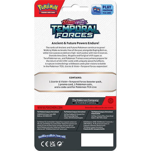 Pokemon: Scarlet & Violet - Temporal Forces Bellibolt Booster Pack (Set 5)