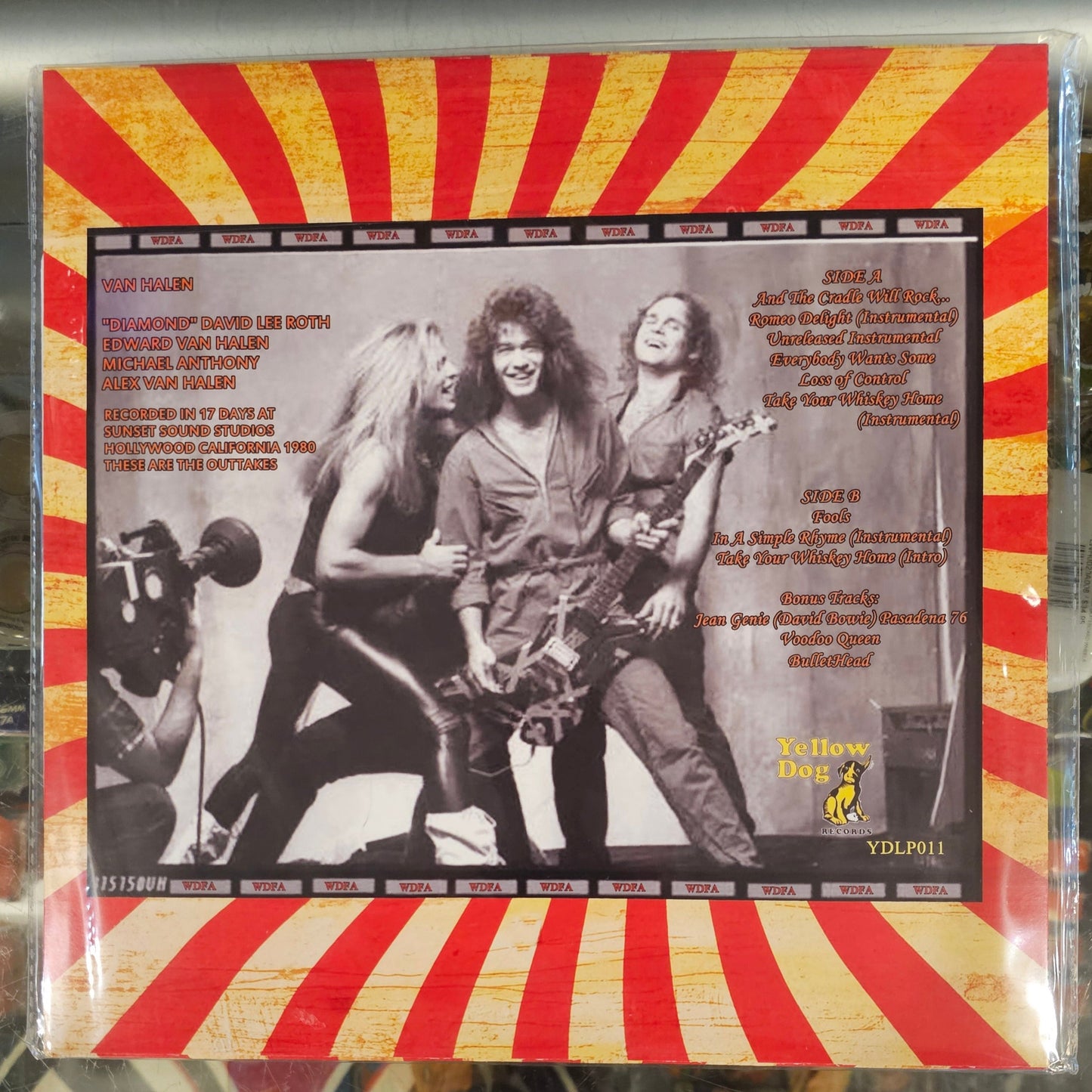 Van Halen – Women And Children First Sessions (Color Vinyl) LP Record *Unofficial Release*