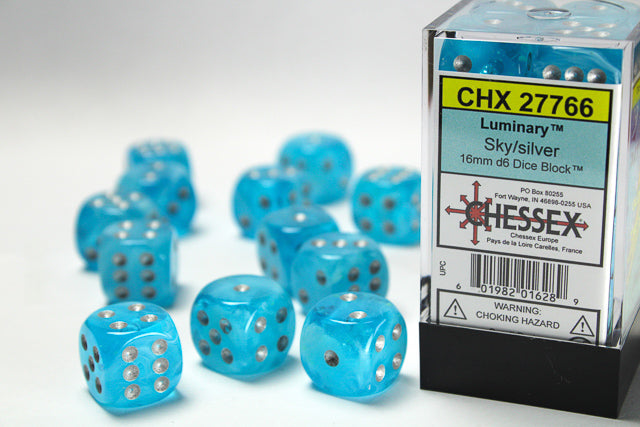 Chessex: D6 Luminary™ Dice sets - 16mm