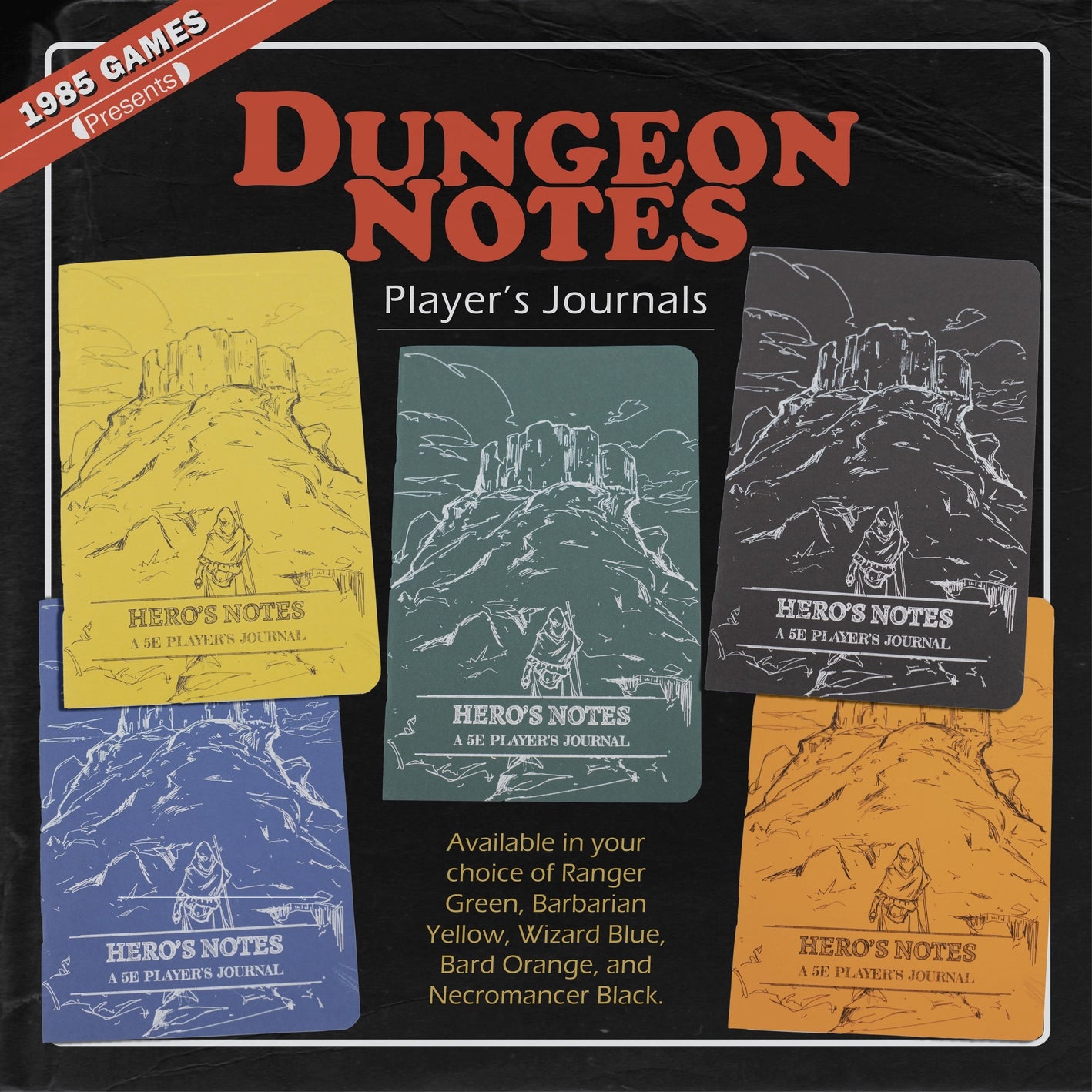 Dungeon Notes D&D 5E Players Journals 3 Pack