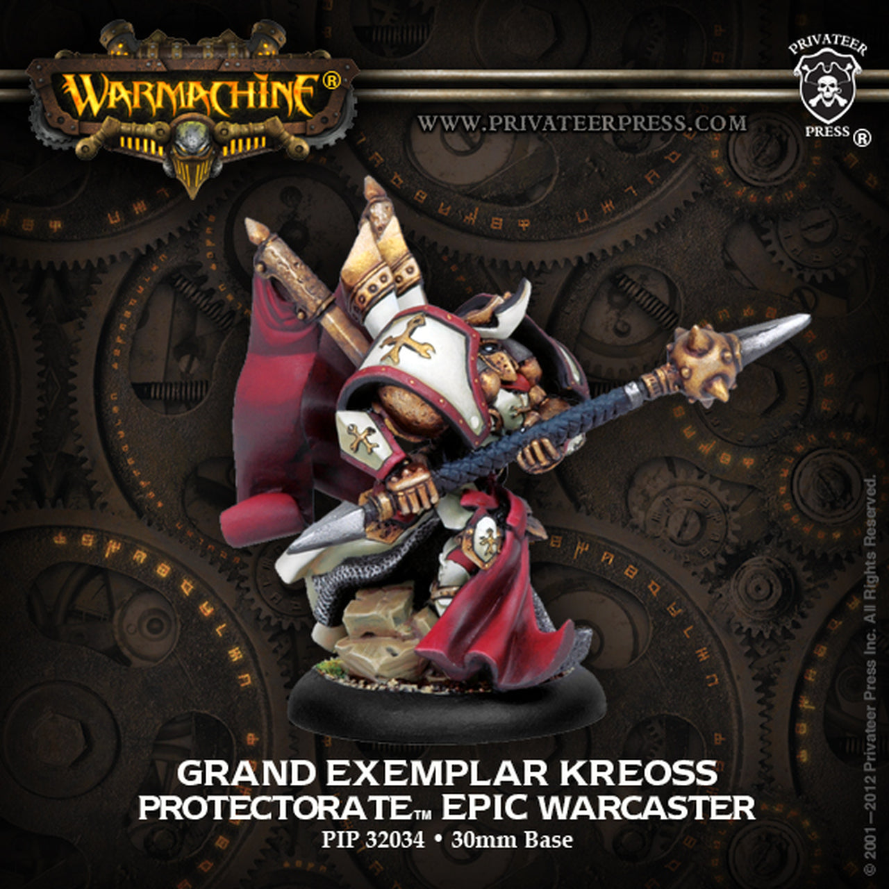 Warmachine: Protectorate of Menoth Grand Exemplar Kreoss