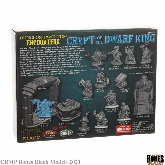 Reaper Bones Black: Crypt of the Dwarf King - Boxed Set