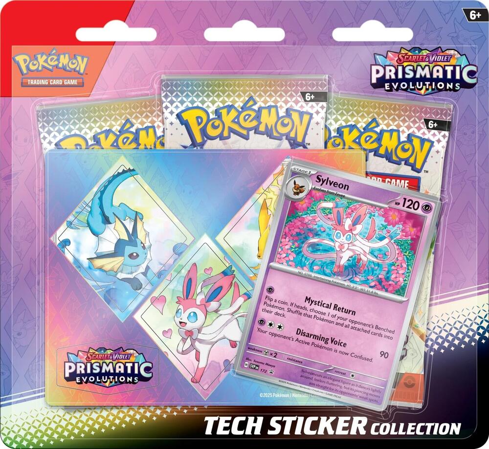 Pokemon: Scarlet & Violet - Prismatic Evolutions Tech Sticker Collection (Sylveon)