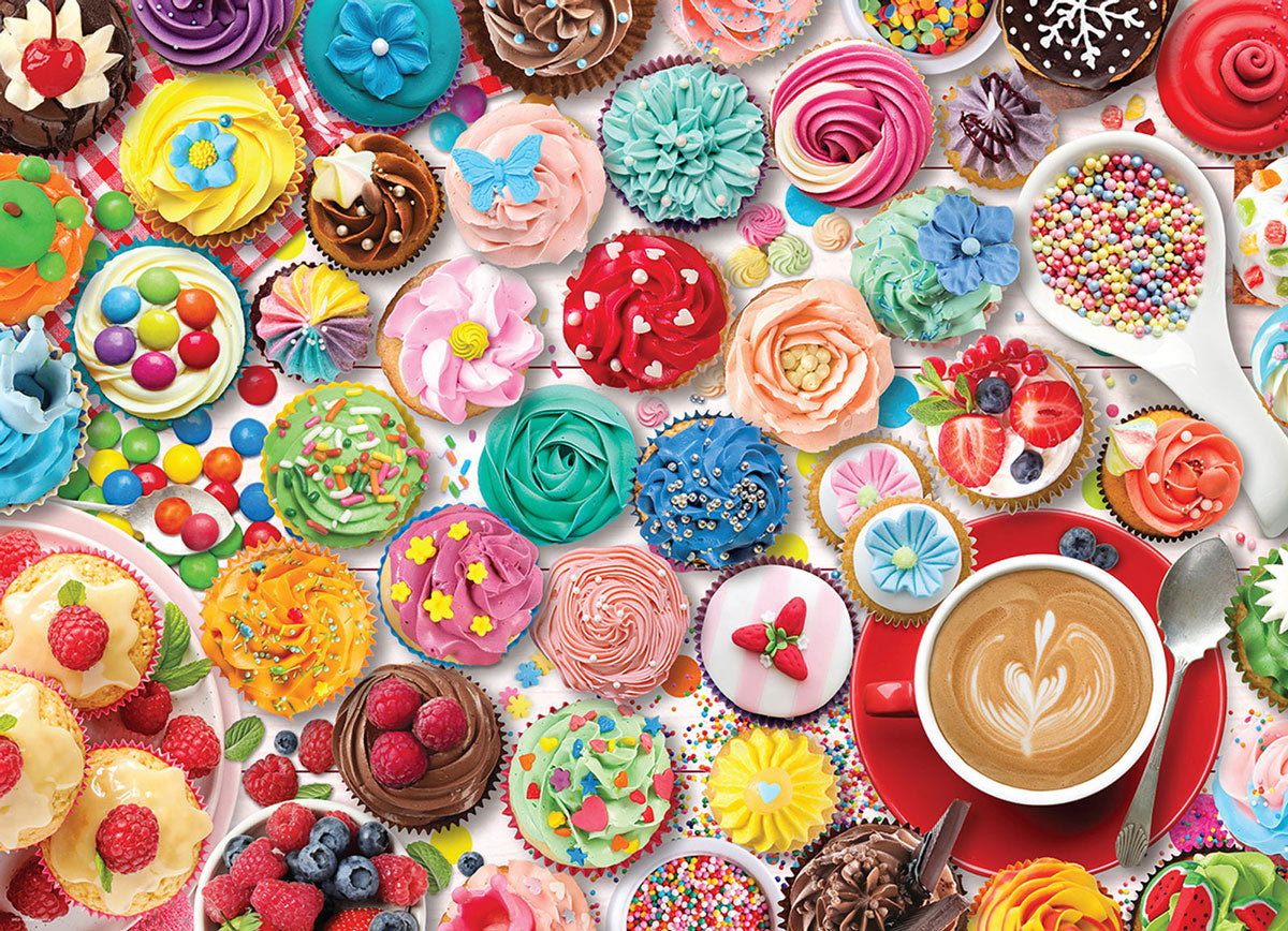 Puzzle: Sweet Rainbow & Party - Cupcake Party