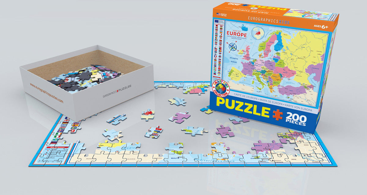 Puzzle: Educational Charts for Kids - Map of Europe