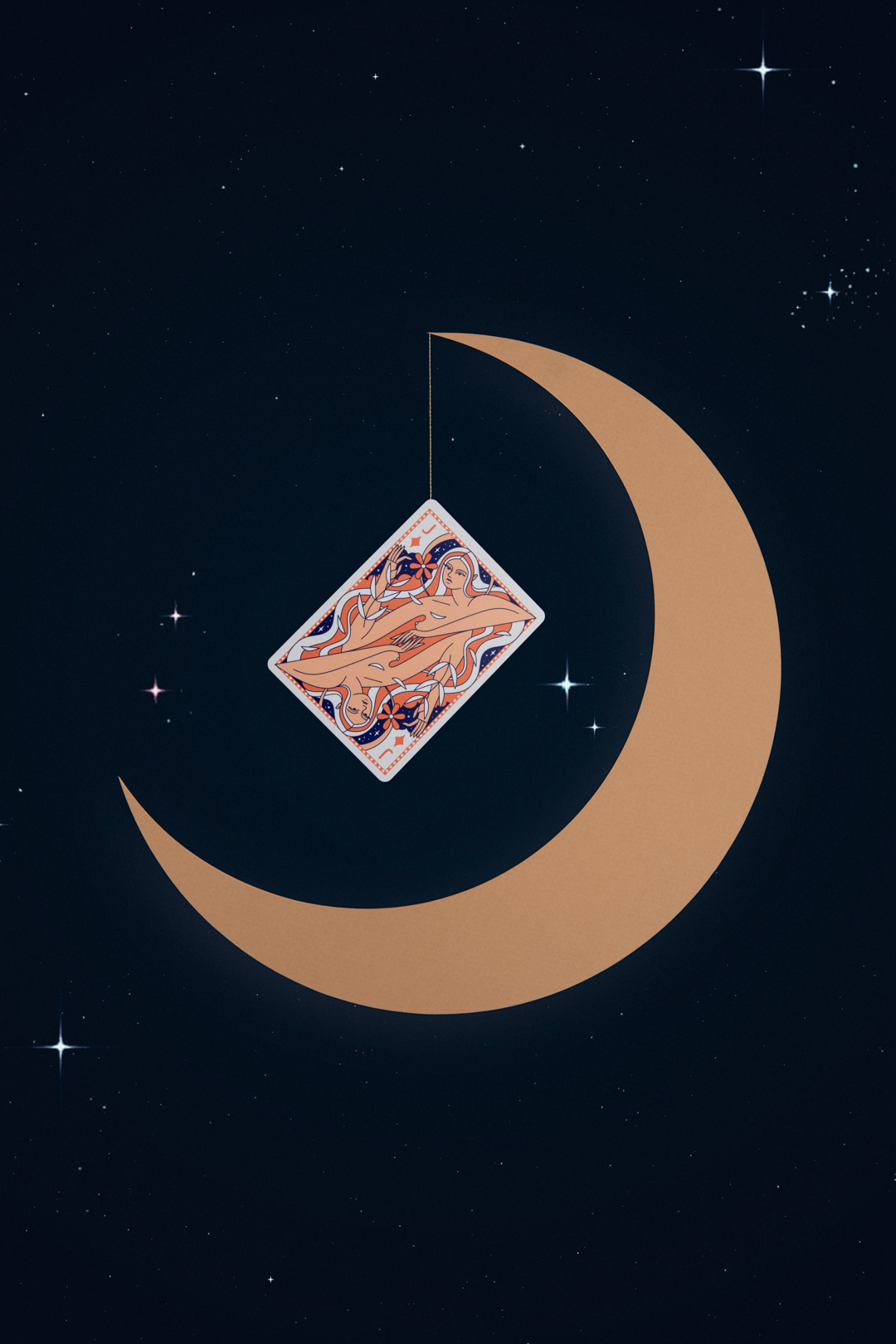 Lady Moon Playing Cards by Art of Play