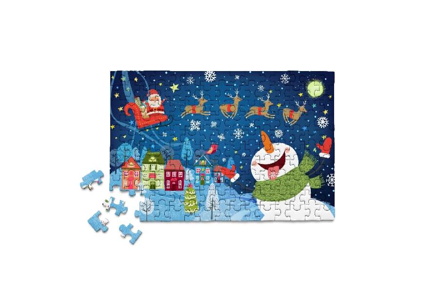 Holidays - Here Comes Santa MicroPuzzle Mini Jigsaw Puzzle