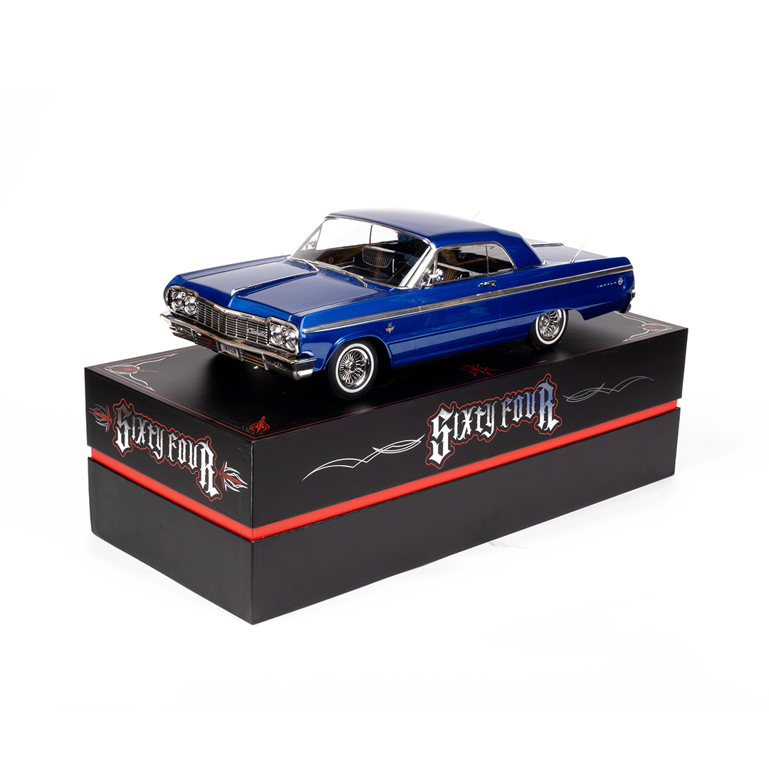 SixtyFour Chevrolet Impala Blue Kandy & Chrome Edition RTR from Redcat