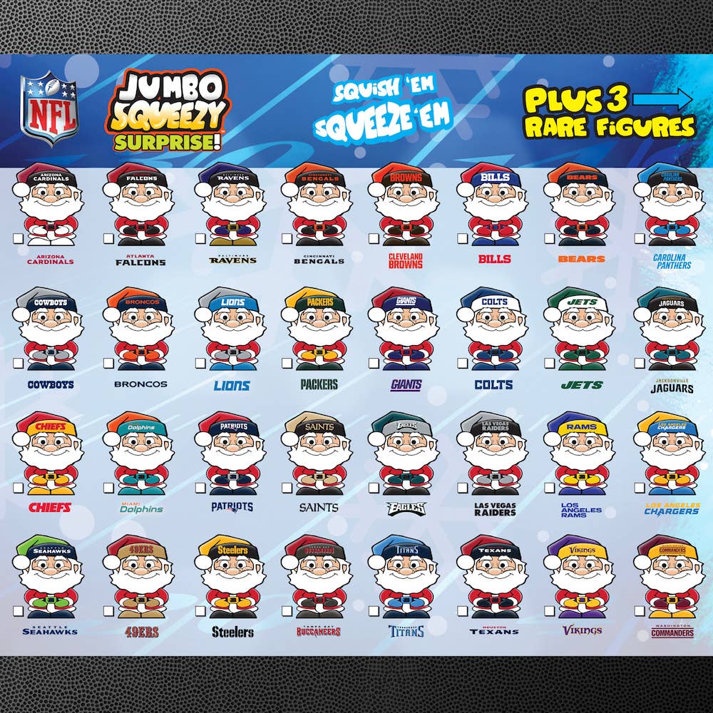 NFL Santa Squeezy Surprise! Giant Capsule