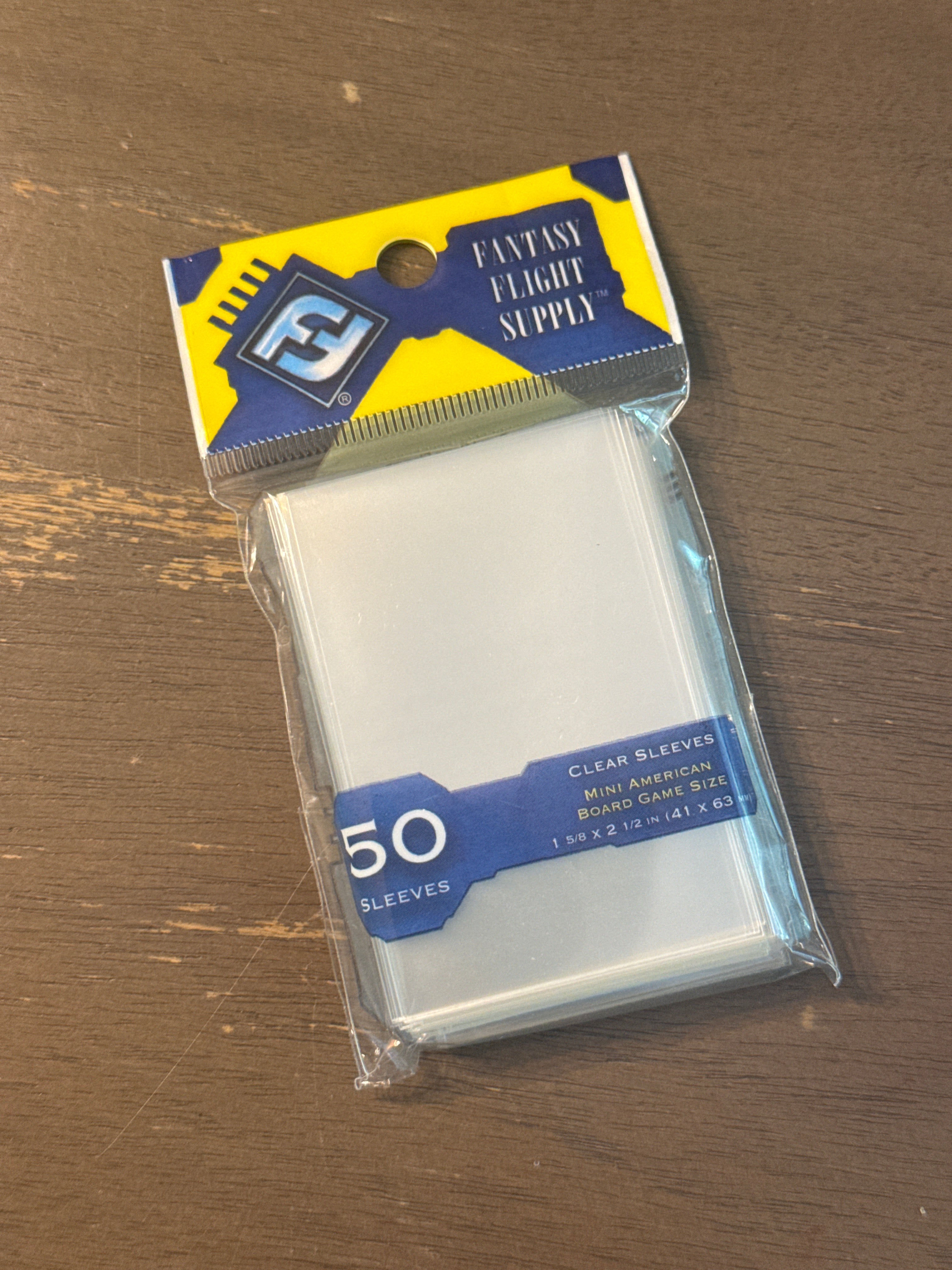 Fantasy Flight Mini American Sleeves: Yellow (50 pack) Fantasy Flight Mini American Sleeves: Yellow (50 pack)