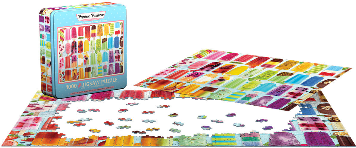 Puzzle: Popsicle Rainbow Tin