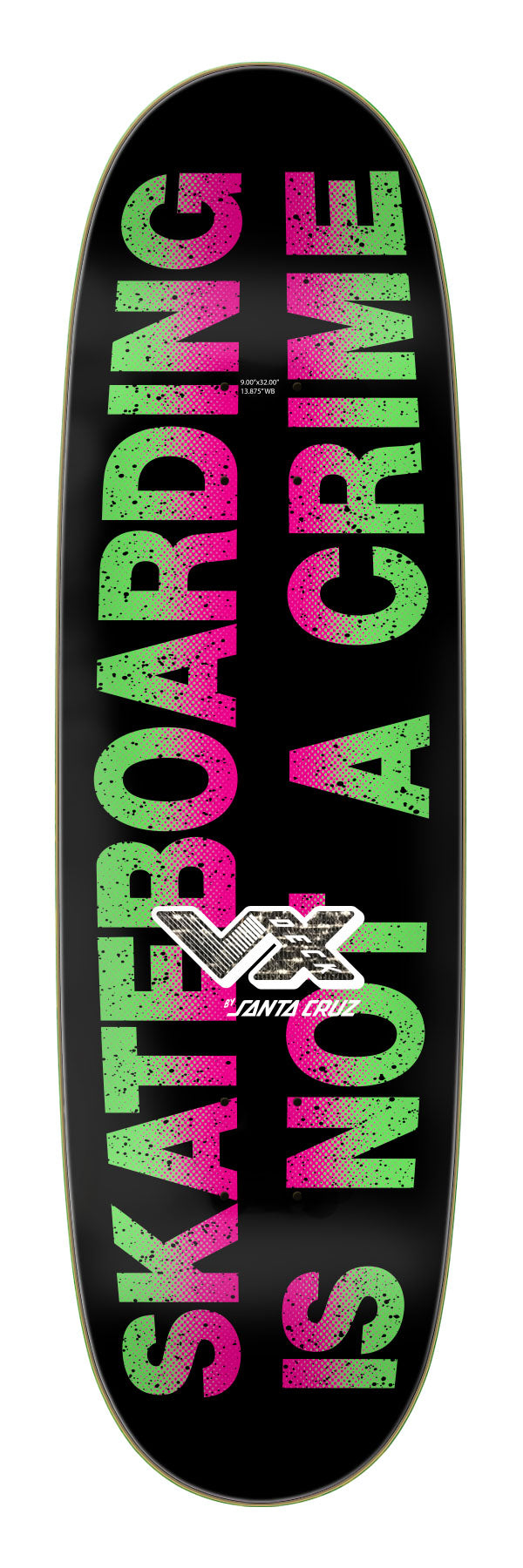 Santa Cruz Kendall Street Art Collage VX 9" Complete Skateboard