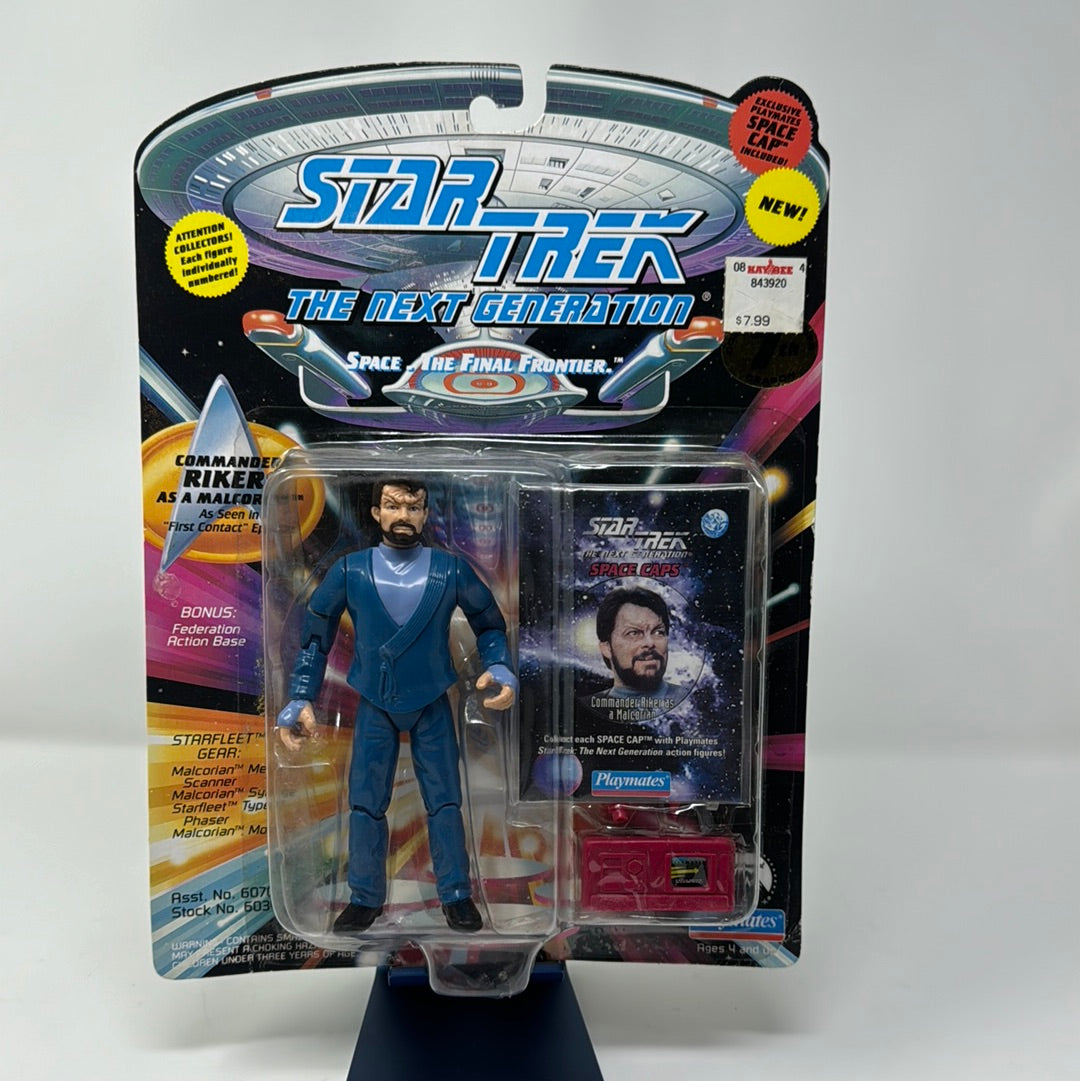 6034 Star Trek Next Generation 7th Season Commander Riker as a Malcorian Action Figure by Playmates