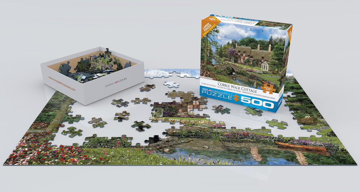 Puzzle: Family Oversize Puzzles - Cobble Walk Cottage by Dominic Davison