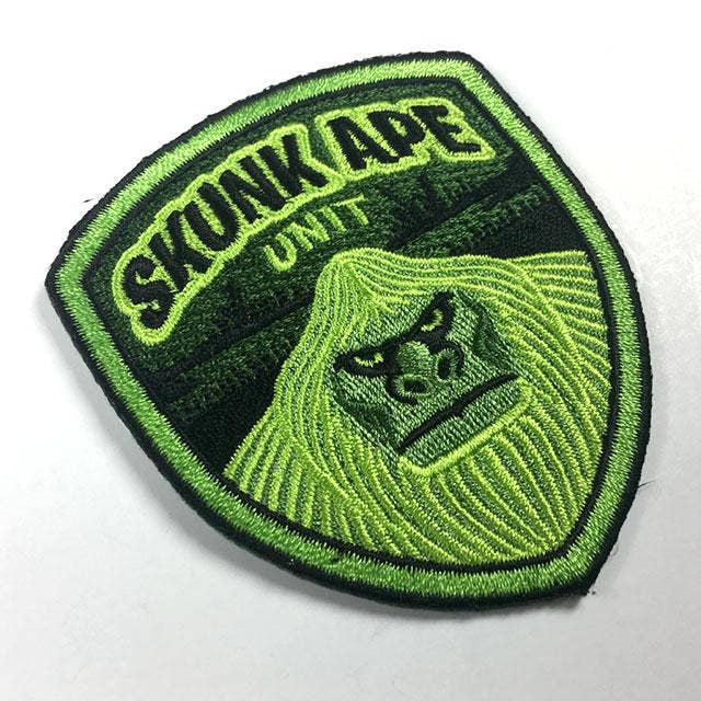Skunk Ape Unit Embroidered Patch: Iron-on