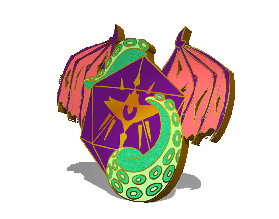 Dungeons & Dragons Role: Warlock Enamel Pin