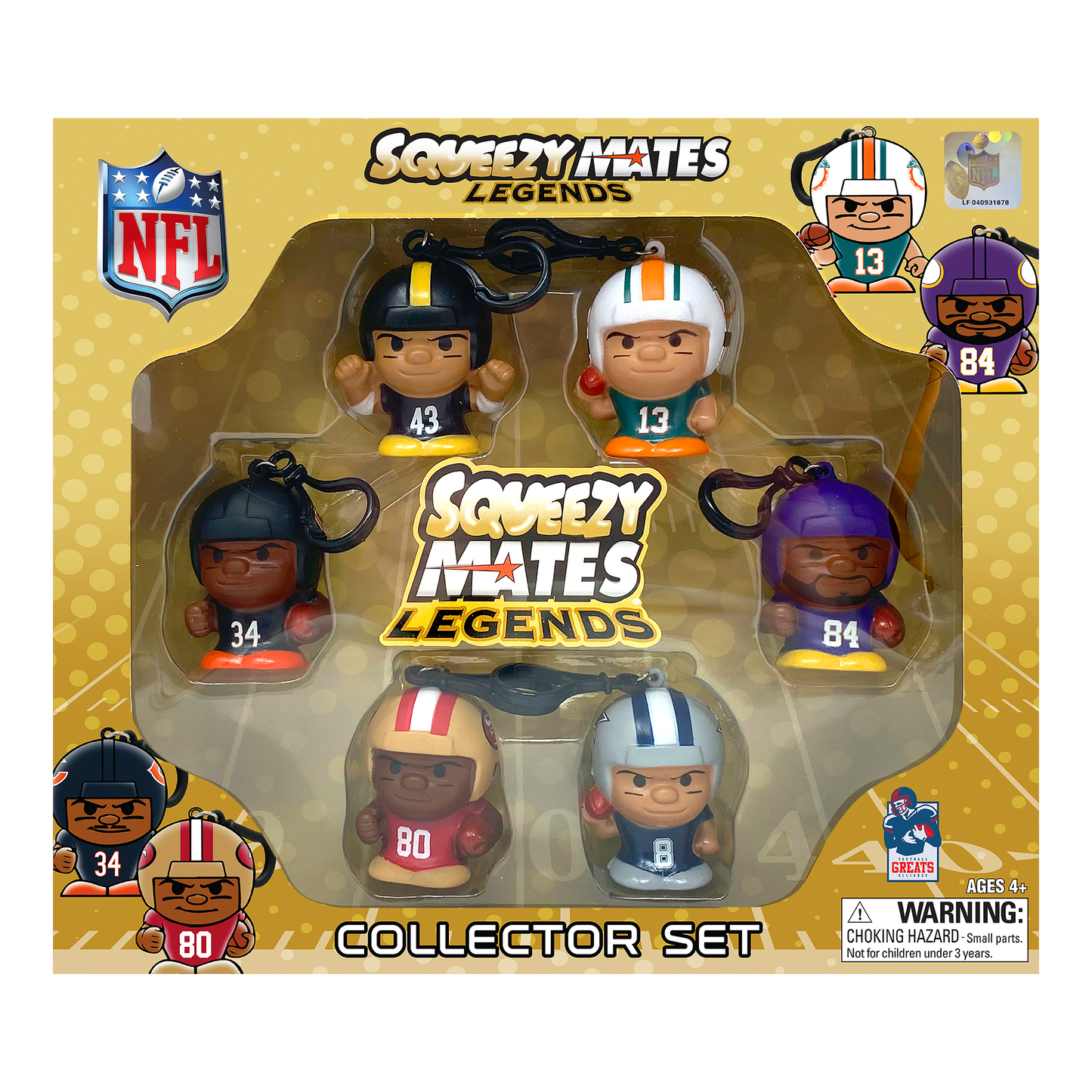 NFL SqueezyMates Legends 6-Figure Set 2024