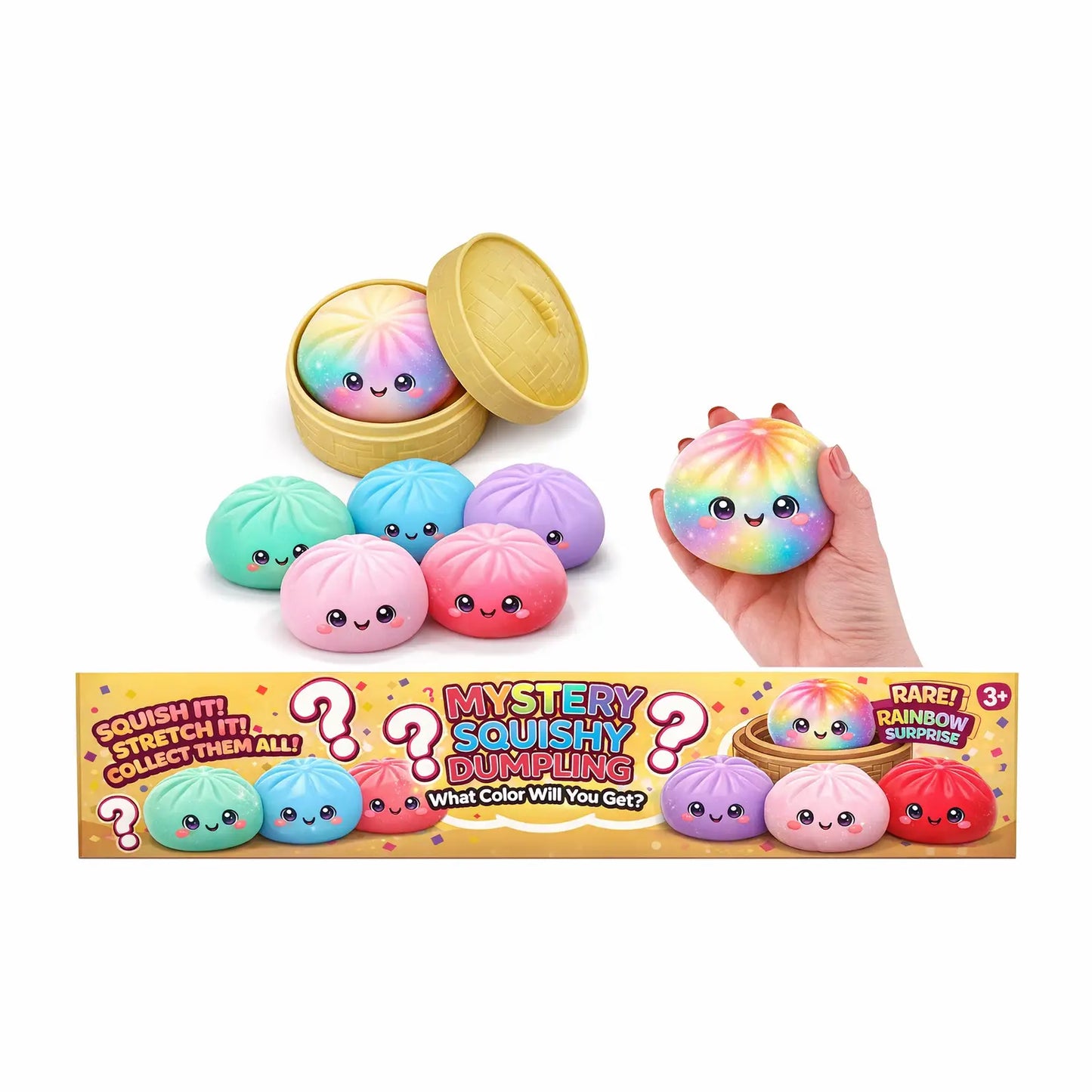 Mystery Squishy Dumpling: Original - Solid Color