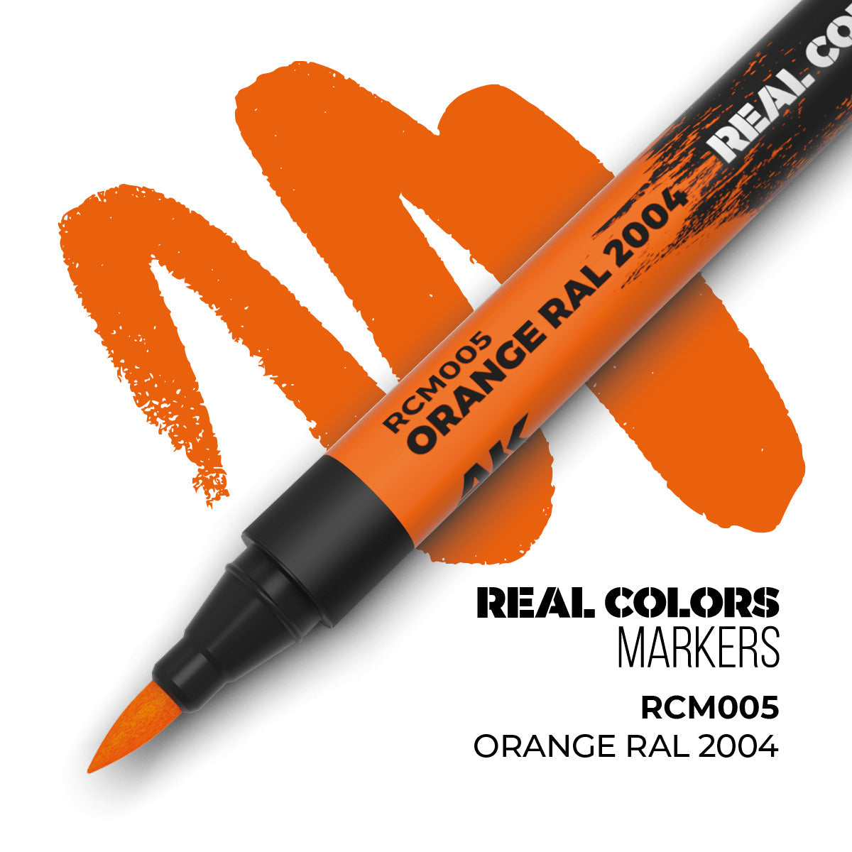 AK Interactive Markers: Real Color Markers - Orange Ral 2004