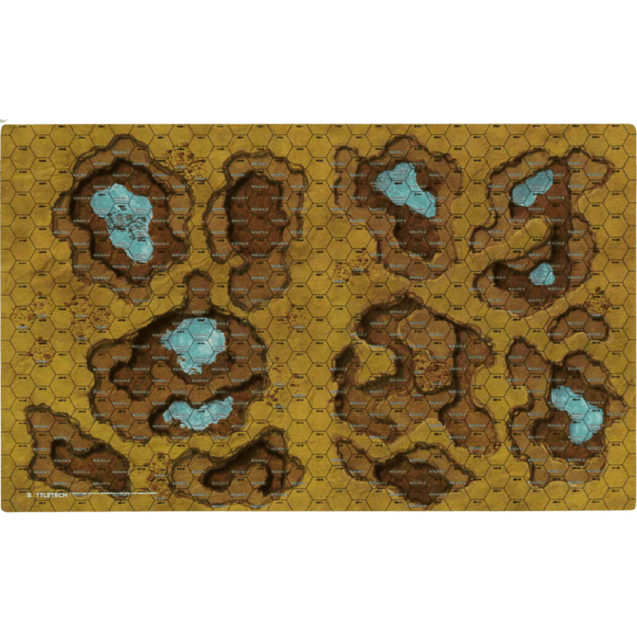 BattleTech: Battle Mat - Savannahs Sinkholes/Mountain Lake