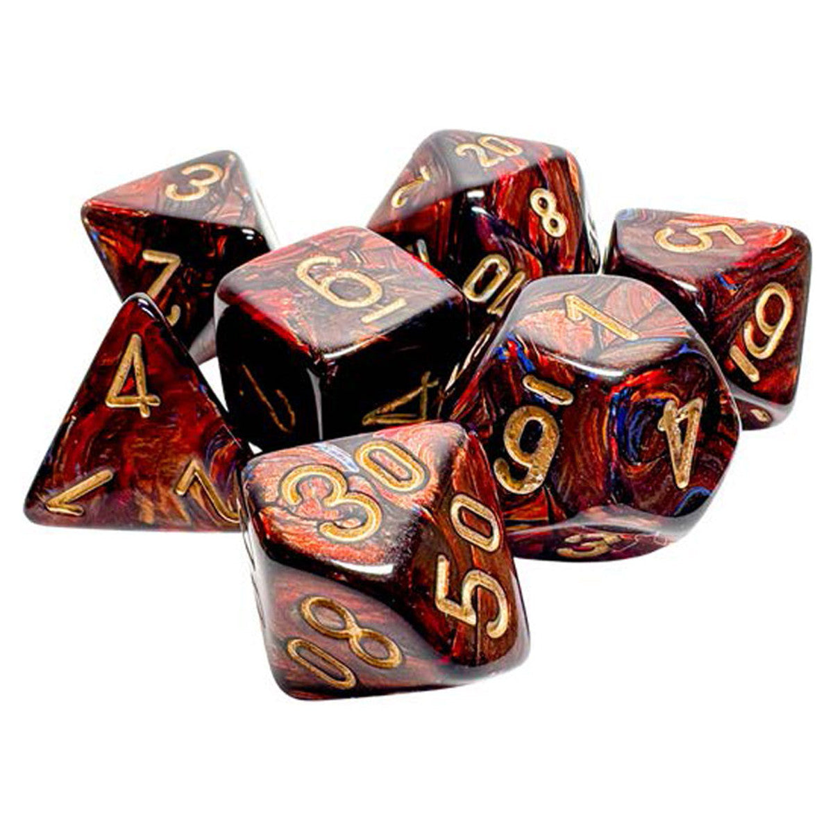 7-set Mega Hedrals: Scarab Blue Blood/Gold