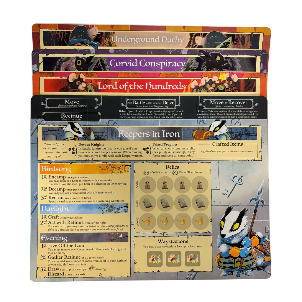Root: Cardstock Faction Boards