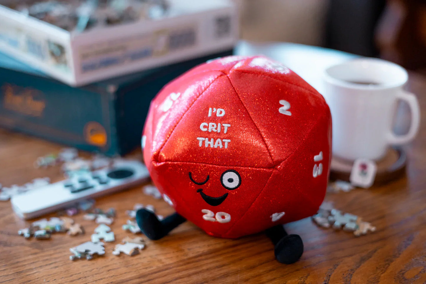Punchkins D20 Plush I'd Crit That Dice