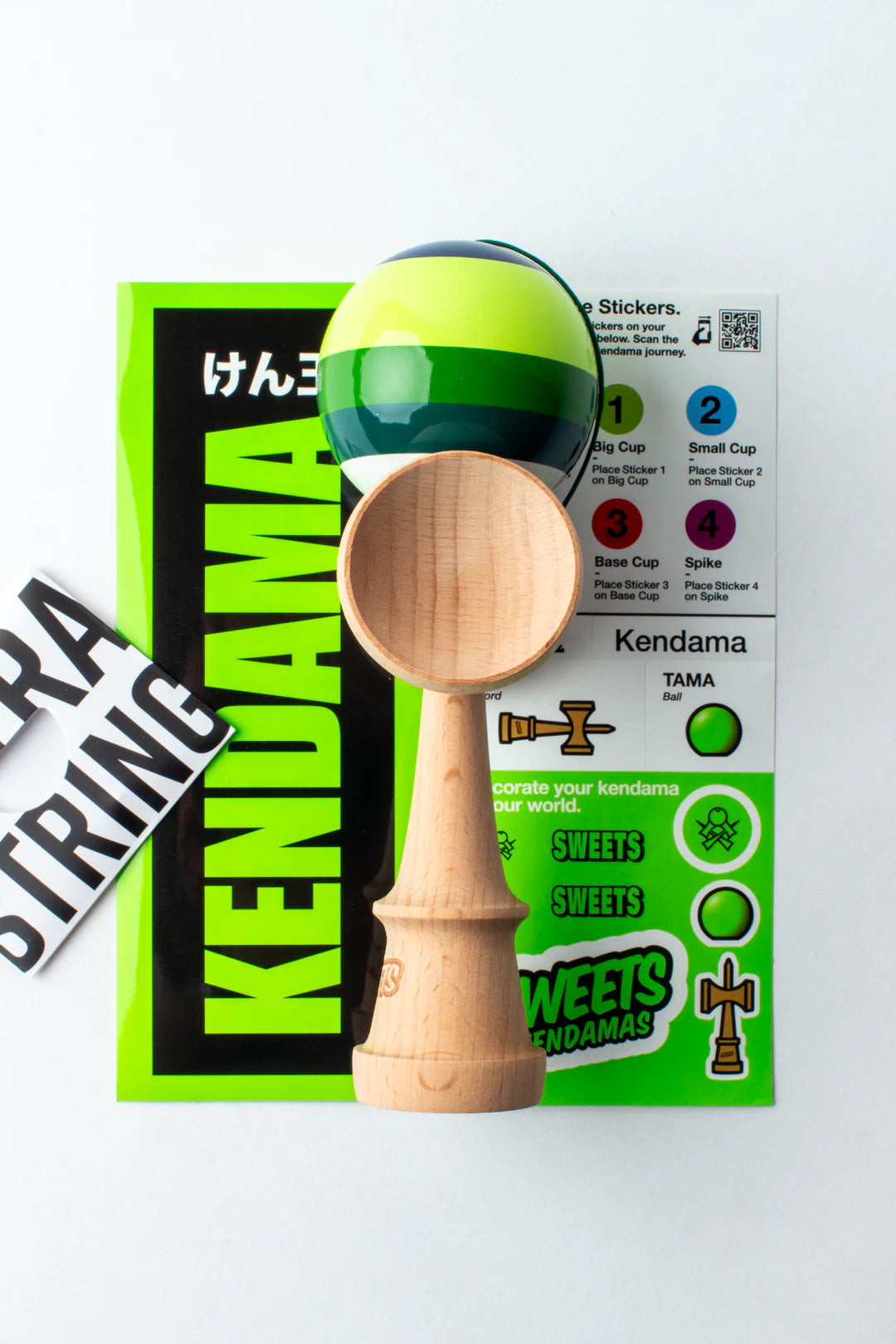 Classic 5 Stripe - Dougy - Sweets Kendamas - Sticky Clear