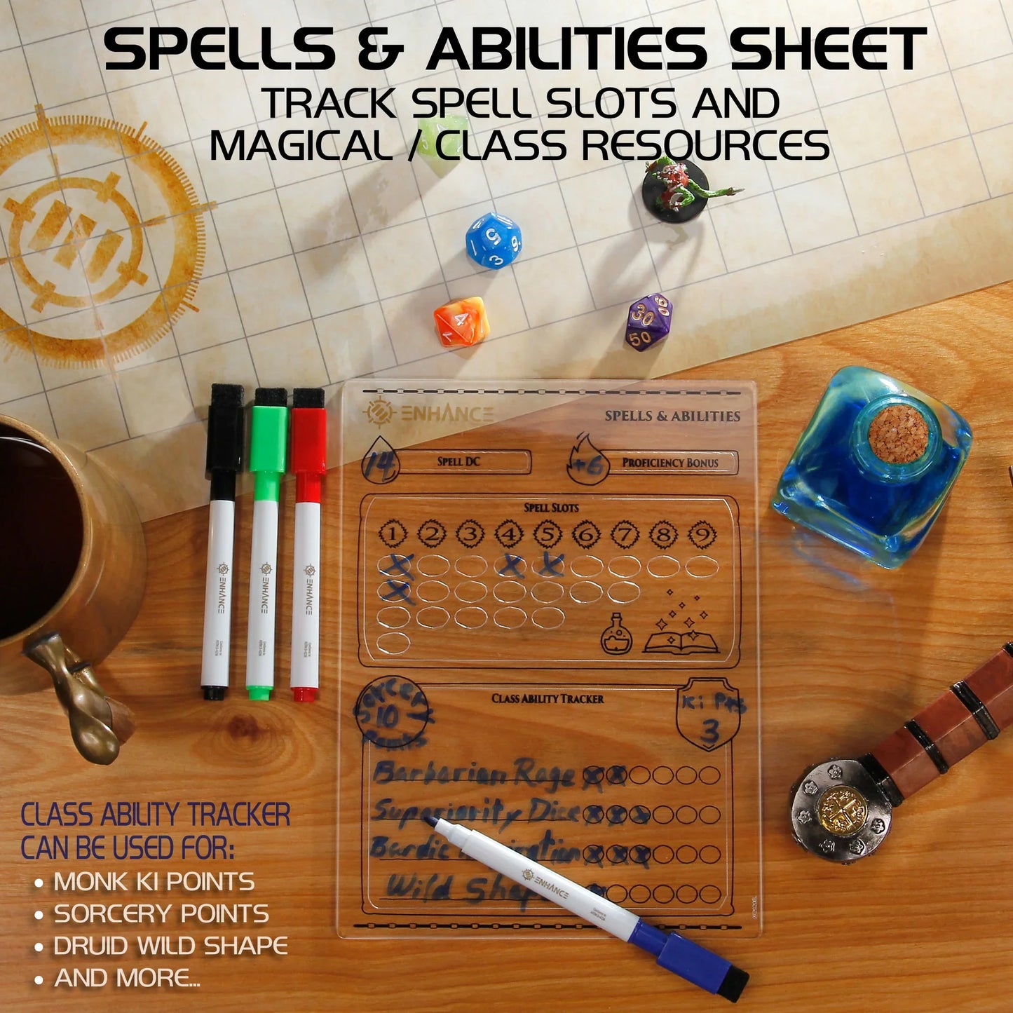 Enhance: Acrylic Character Sheet Set