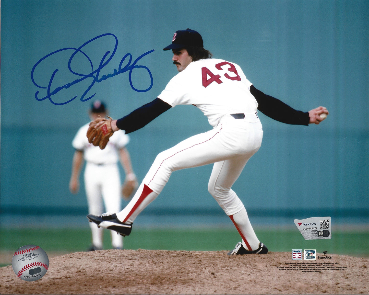 Dennis Eckersley in Action Boston Red Sox Autographed 11" x 14" Baseball Photo