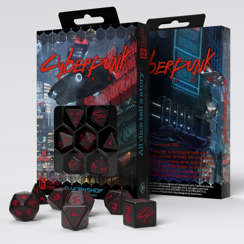 Cyberpunk RPG Dice Set