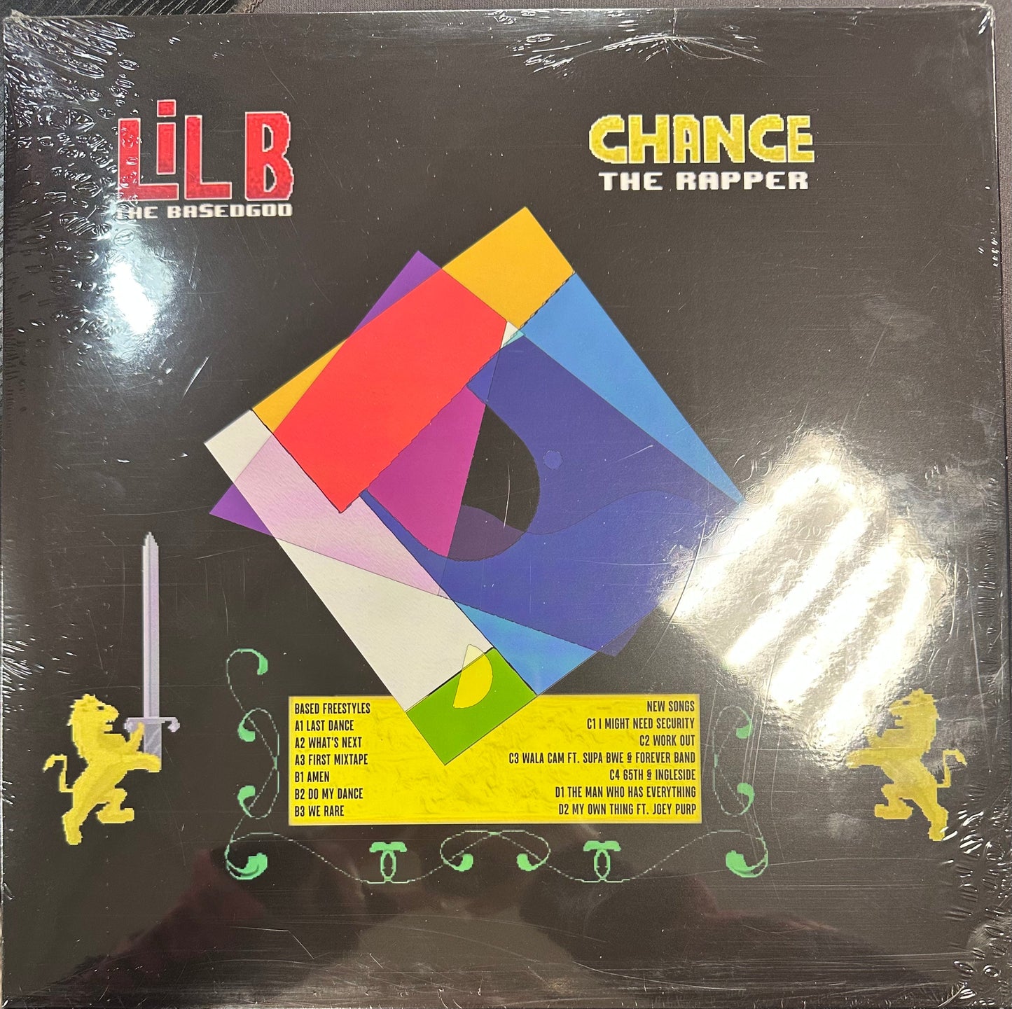 Chance The Rapper, Lil B – Chance The Rapper + Lil B = Free Based Freestyles Mixtape 2xLP Vinyl LP Record *Unofficial Release*
