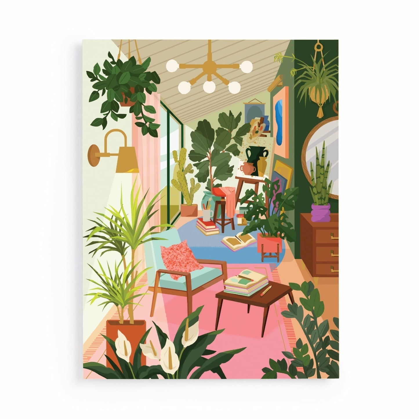 Galison Puzzles: Book Puzzle - 500 Pieces - Lighting 101 - Houseplants