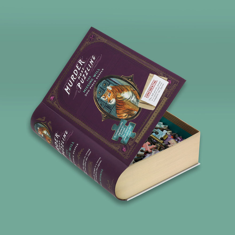 Chronicle Books Puzzles: Jigsaw Puzzle - 500 Pieces - Murder Most Puzzling - The Missing Will