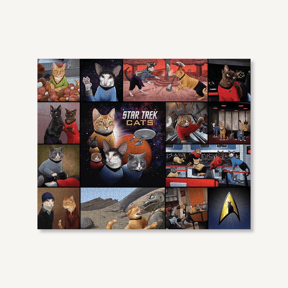 Chronicle Books Puzzles: Jigsaw Puzzle - 1000 Pieces - Star Trek - Cats