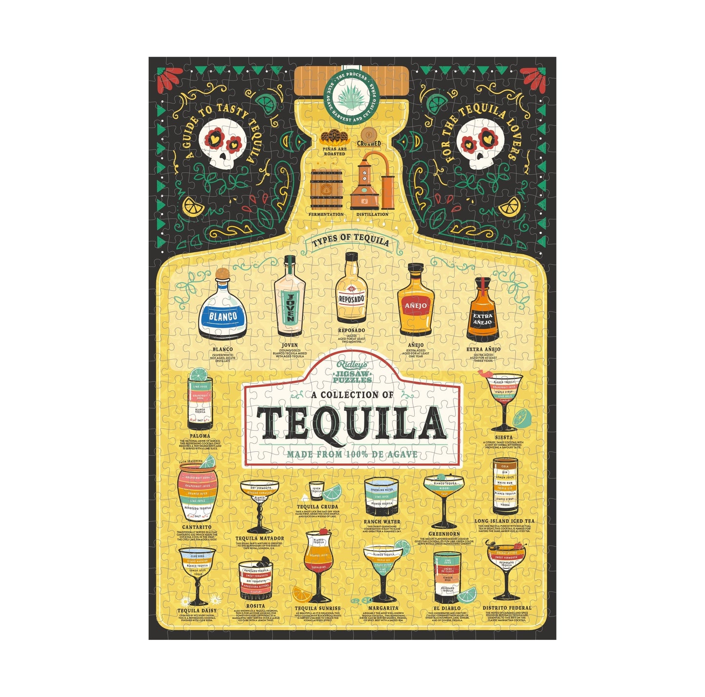 Ridley's Games Puzzles: Jigsaw Puzzle - 500 Pieces - Tequila Lover's