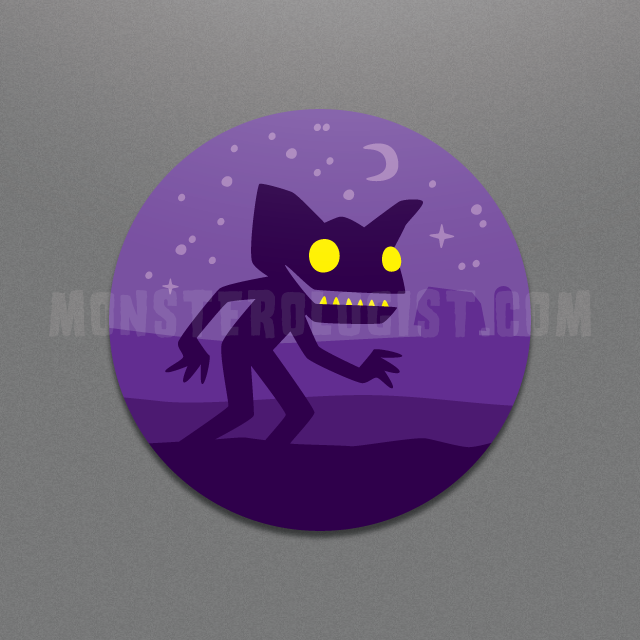 Hopkinsville Goblin Circle Sticker