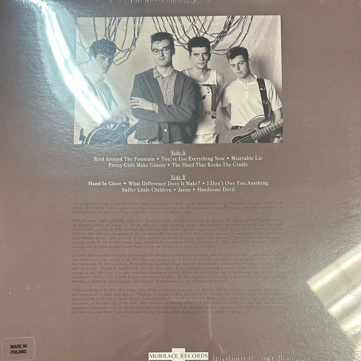 SMITHS, THE - 1983: TROY TATE ABANDONED SESSIONS Vinyl LP Record *Unofficial Release*