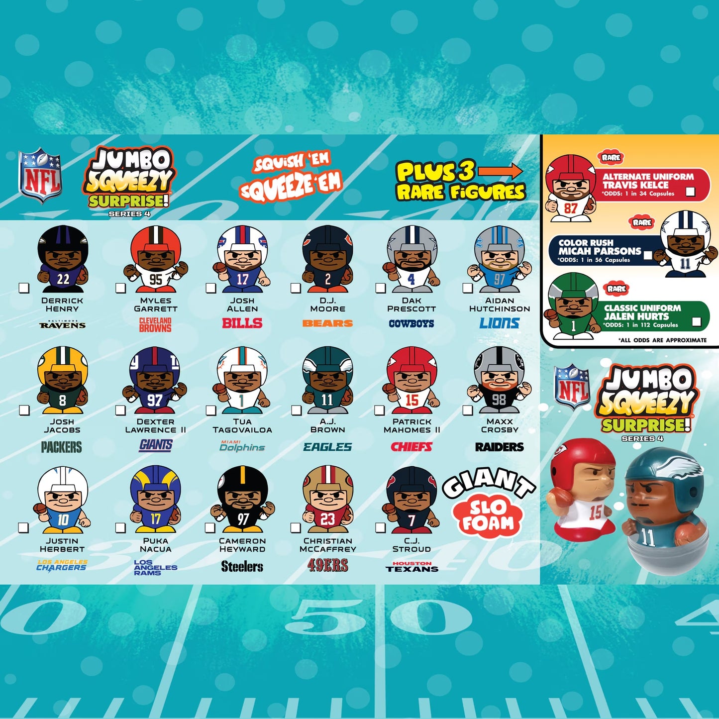 NFL Jumbo Squeezy Capsule 2025 - Series 4