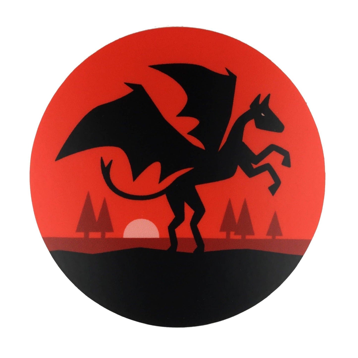 Jersey Devil Circle Sticker