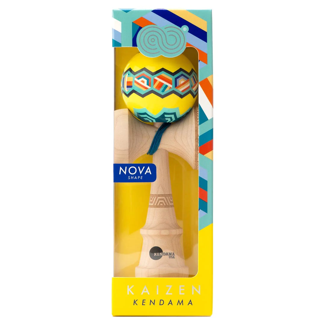 Kaizen Kendama - Nova Shape - Yellow Hex
