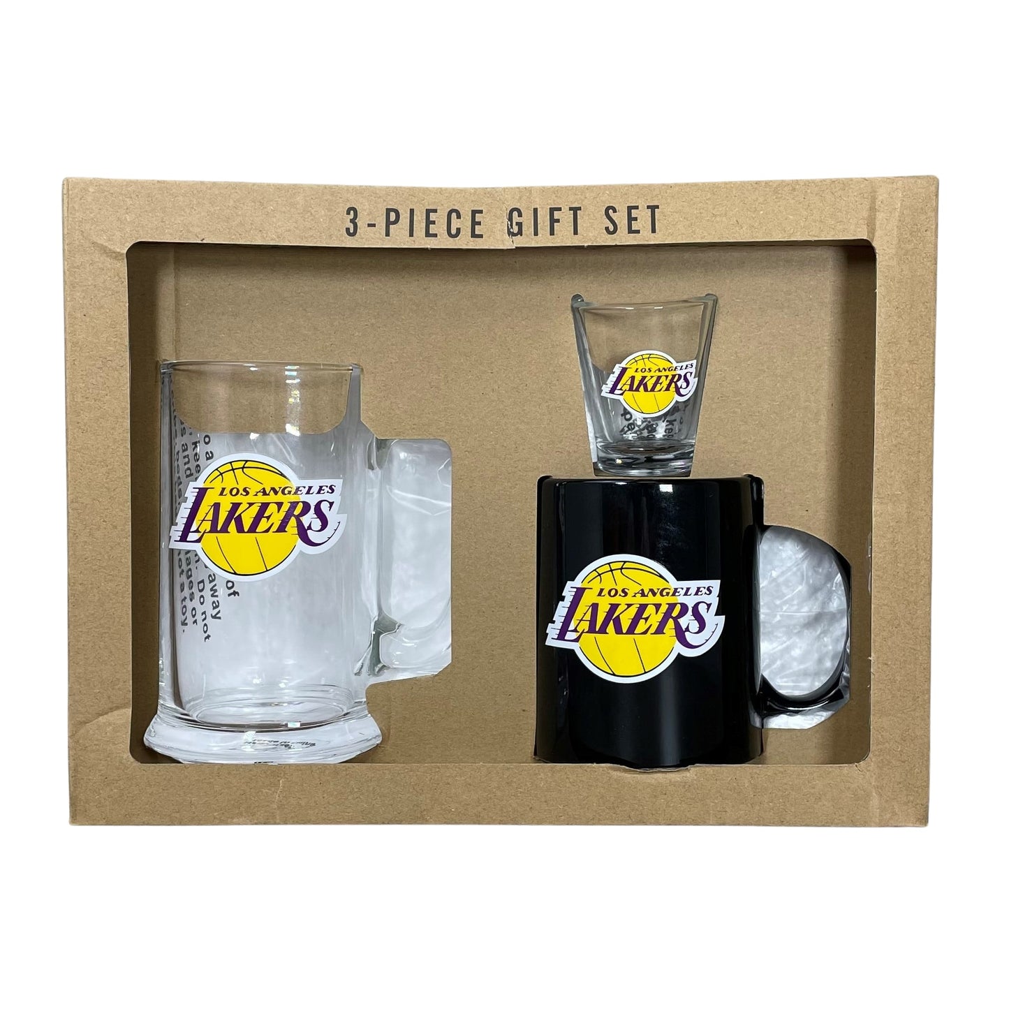Los Angeles Lakers 3-Piece Glassware Gift Set