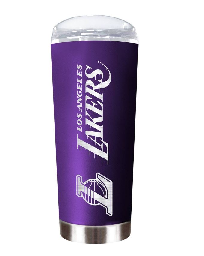 Los Angeles Lakers 18 oz. Roadie Script Travel Tumbler